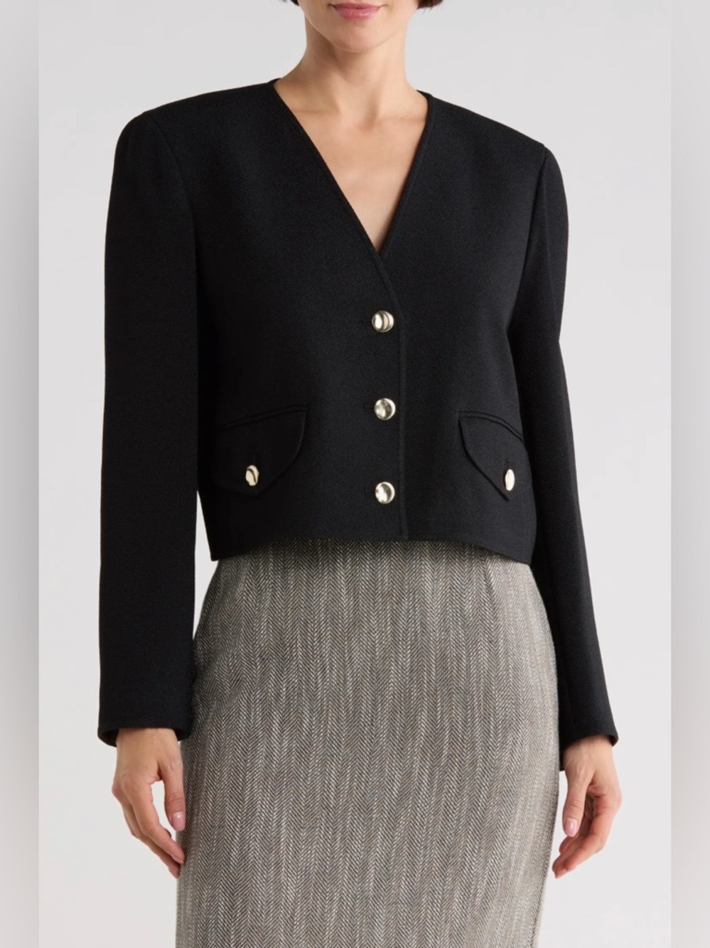 Lafayette 148 New York Edie Crop Blazer Sz Large -NWT $1,689